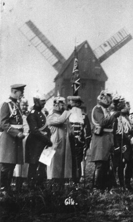 Liebschützberg-Liebschütz. Bockmühle, Kaisermanöver 1912, Repro, Ausschnitt