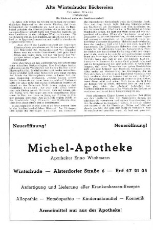 Alte Winterhuder Bäckereien