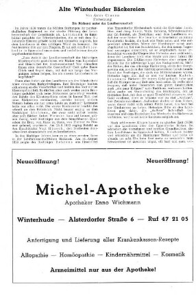 Alte Winterhuder Bäckereien