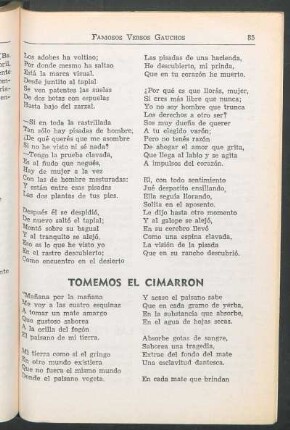Tomemos el cimarrón