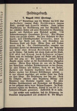 3-69, Feldtagebuch