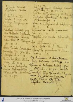 Bibliographische Notizen