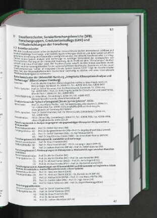 II.1 Exzellenzcluster