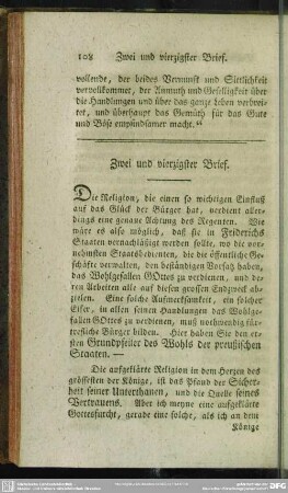 Zwei und vierzigster Brief