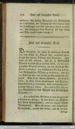 Zwei und vierzigster Brief