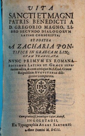 Vita Sancti et Magni Patris Benedicti