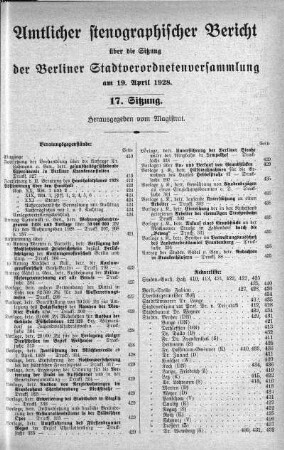 No. 17, 19. April 1928