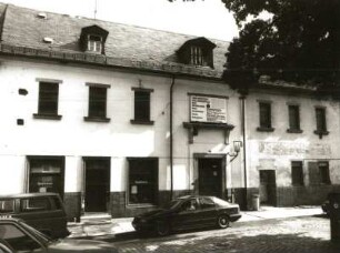 Schwarzenberg. Wohn- und Geschäftshaus (Sparkasse), Untere Schloßstraße 3. Straßenansicht