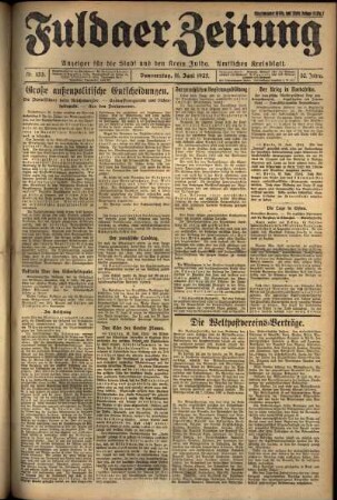 Ausgabe vom Donnerstag, den 11. Juni 1925.