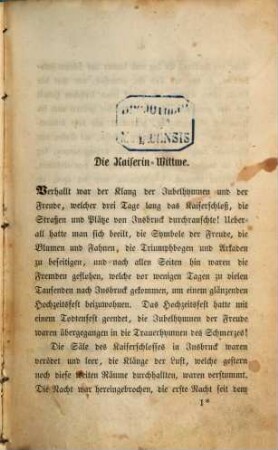 Kaiser Joseph der Zweite und sein Hof : historischer Roman in 3 Abteilungen, 1,3. Kaiser Joseph und Maria Theresia