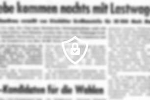 Diebe kommen nachts mit Lastwagen