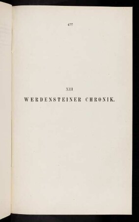 477-494, XIII Werdensteiner Chronik.