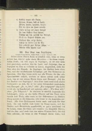 161. Der Star von Segringen.