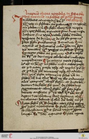 Notabilia de festis sanctorum