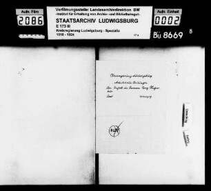 Unfallrente des Georg Hafner, Liebenzell