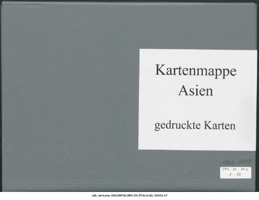 Vorderindien, Geological Survey of India : 1860-1879 : Kartensammlung