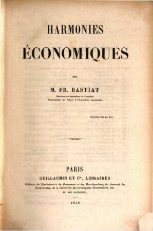 Harmonies économiques