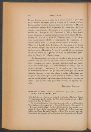 Matemática y poesía (ensayo y entusiasmo), por Arturo Aldunate Phillips