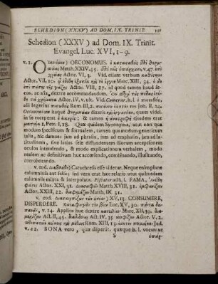 Schedion (XXXV) ad Dom. IX. Trinit. - Schedion (XL) ad Dom. XIV. Trinit.