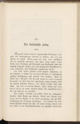 XV. Der italienische Krieg. 1848.