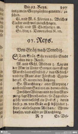 93. Reys. Von Grätz nach Venedig