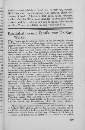Koedukation und Erotik