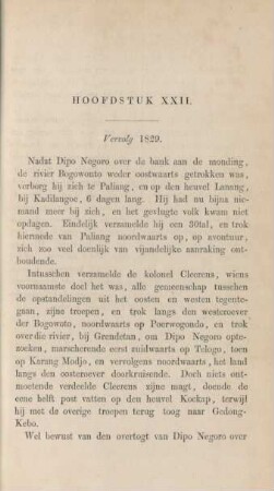 Hoofdstuk XXII. Vervolg 1829