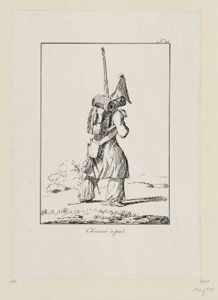 Chasseur à pied, Blatt 26 der Folge "Französische Militärkostüme"