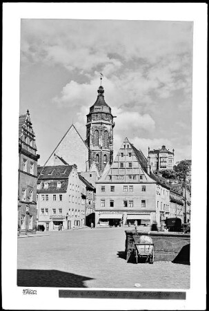 Pirna an der Elbe, Markt mit Marienkirche