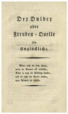 Für Unglückliche