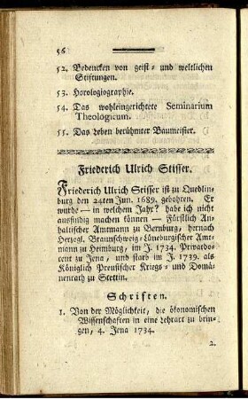 Friederich Ulrich Stisser.