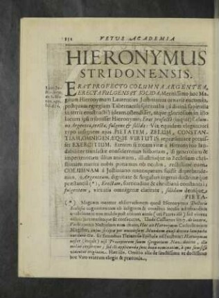 Hieronymus Stridonensis.