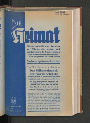 Juli 1935, Nr. 7, 45. Jahrgang