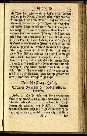 Peinliche Frag-Stücke.