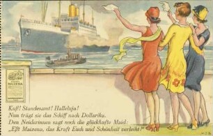 Kuß! Standesamt! Halleluja! Nun trägt sie das Schiff […]