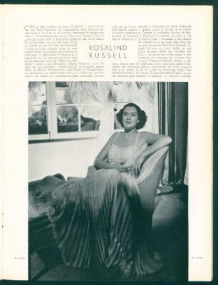 Rosalind Russell - su retrato por Hurrell