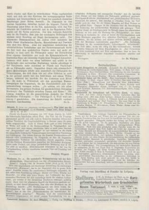 383-384 [Rezension] Weckesser, Albert, Die monistische Weltanschauung und das Religionsproblem
