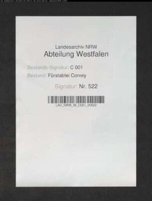 Kollationen Corveyer Kirchen