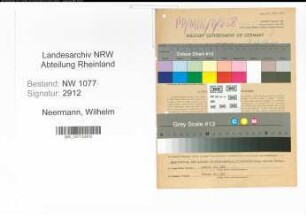 Entnazifizierung Wilhelm Neermann , geb. 25.12.1909 (Polizist)