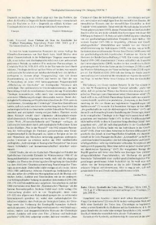 540-541 [Rezension] Bader, Günter, Symbolik des Todes Jesu