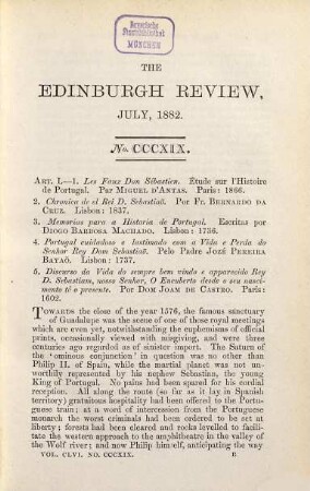 The Edinburgh review, or critical journal. 156. 1882