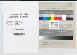 Entnazifizierung Karl Lommel , geb. 22.04.1914 (Postbeamter)