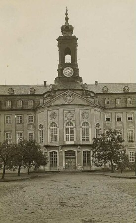 Wermsdorf. Schloss Hubertusburg (ab 1721). Mittelteil der Hauptfront