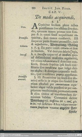 Cap. V. De modis acquirendi