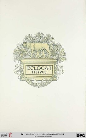 Ecloga I: Tityrus