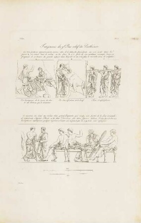 Abb.: Pl. 8 Fragmens du g.d Bas-relief du Parthénon.
