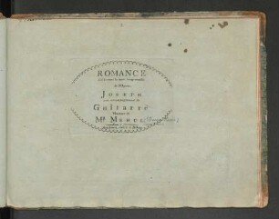 Romance : ah! lorsque la mort trop cruelle de l'opéra Joseph avec accomp. de guitarre