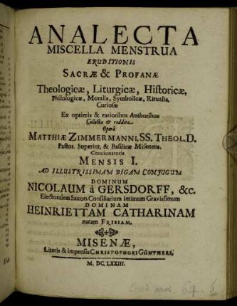 Mensis I.