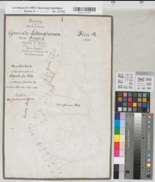 Hövel (Sundern), Teilung der Gemarkung Hövel, Bl.3 Brouillonkarte Estinghausen Flur 4