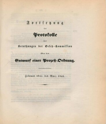 Fortsetzung: Februar 1844. bis März 1845.